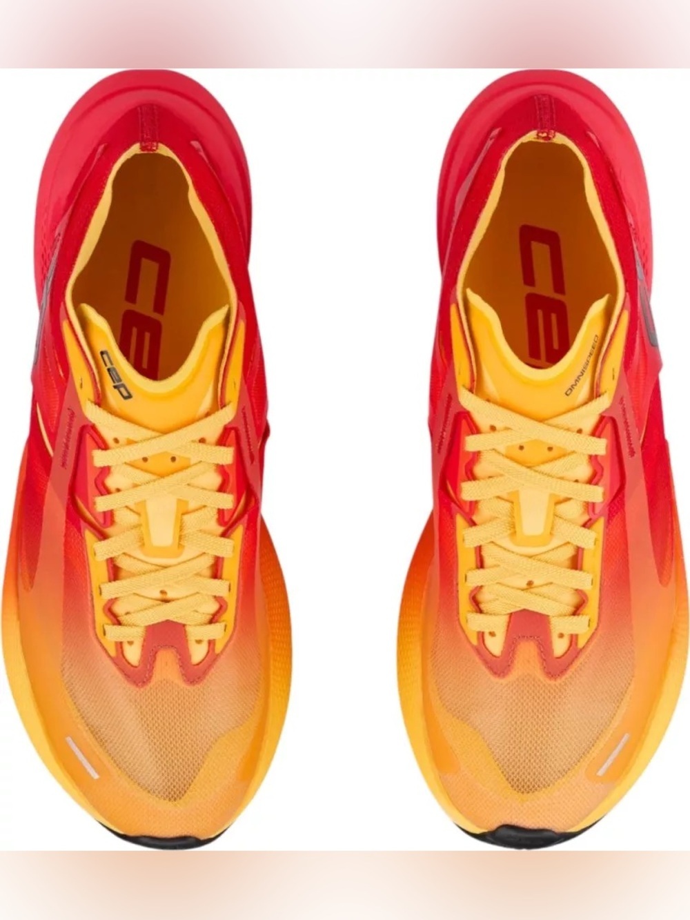 NWT CEP Men's Pro Run Omnispeed BowTech Running Shoes - Red/Marigold - Size 10.5